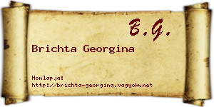 Brichta Georgina névjegykártya